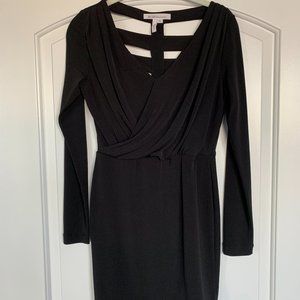 BCBGeneration Black Long Sleeve Cutout Mini Dress